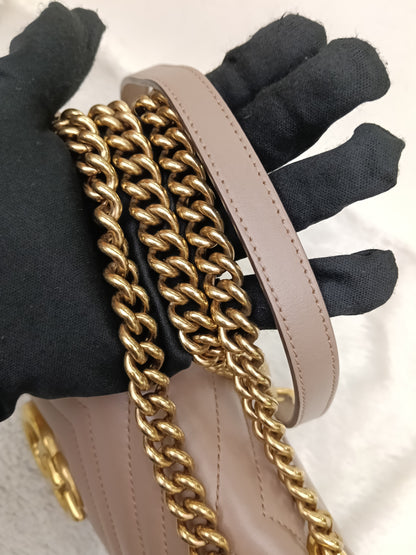 Gucci Marmont Small Nude GHW