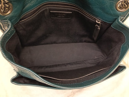YsL Niki Medium Calfskin Emerald Green RHW 2018