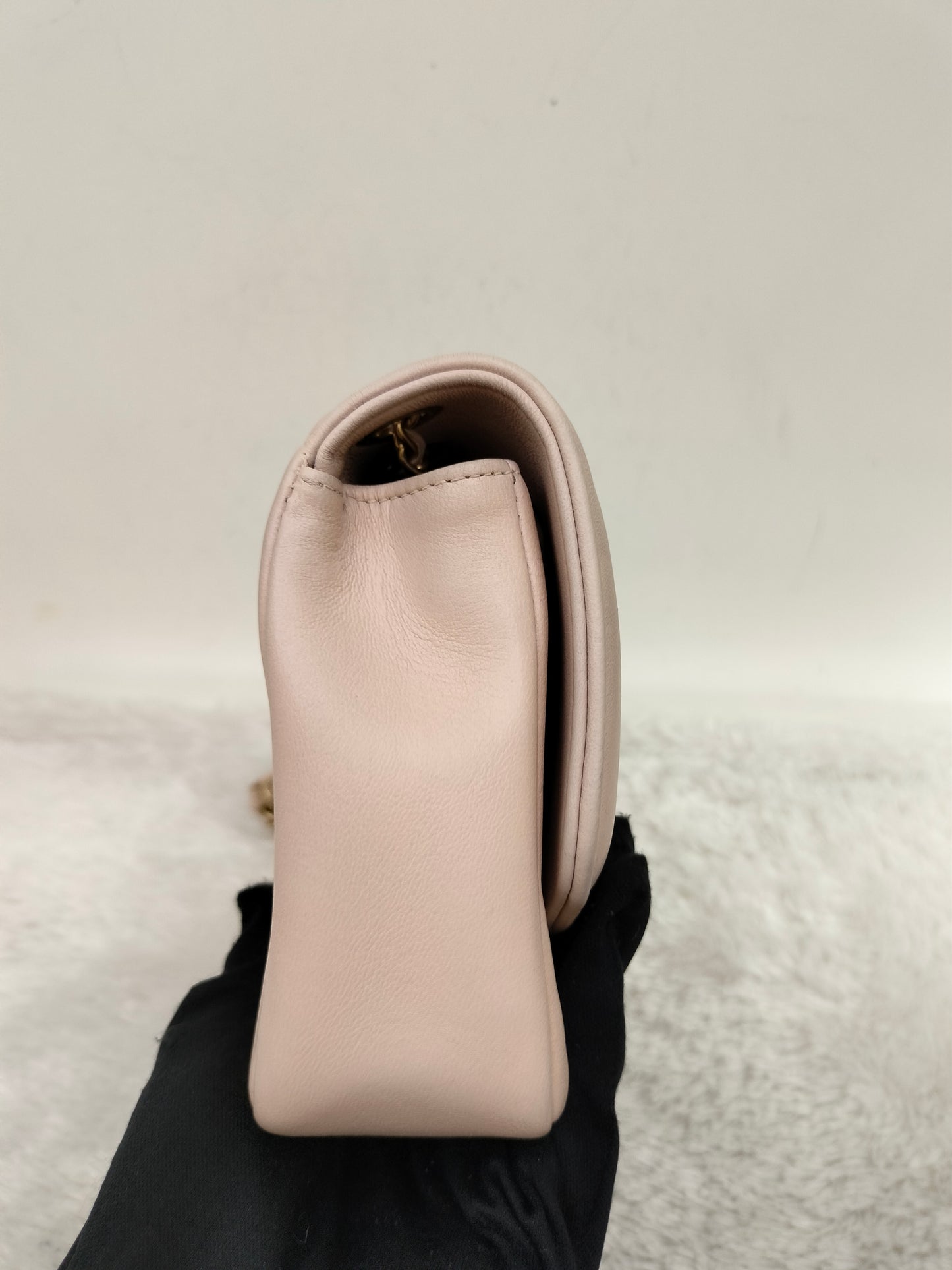 Chanel Diana Flap Small Lamb Light Beige GHW #20