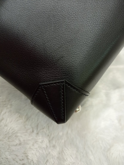 Hermes Sac Maxibox 29 Evergrain Noir PHW #T