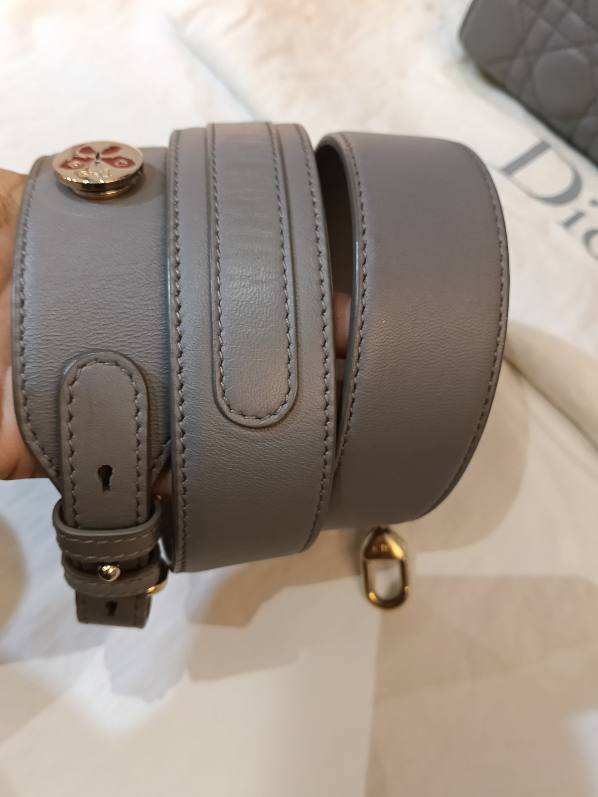 Lady Dior Small Lamb Grey GHW 2019