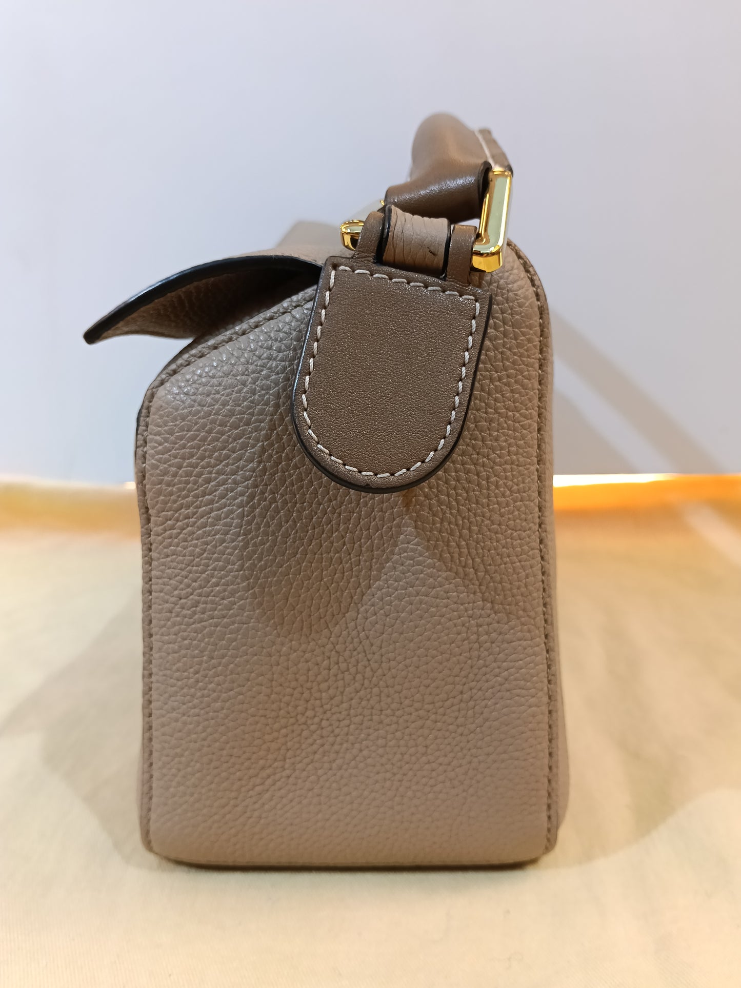 Loewe Puzzle Small Grained Sand Mink GHW 2020
