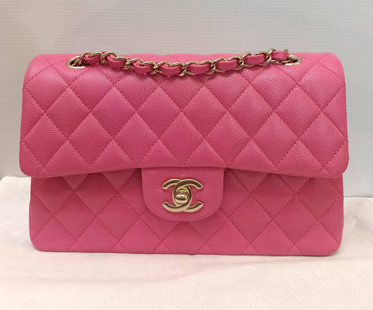 Chanel Small Caviar Pink LGHW (CHIP)