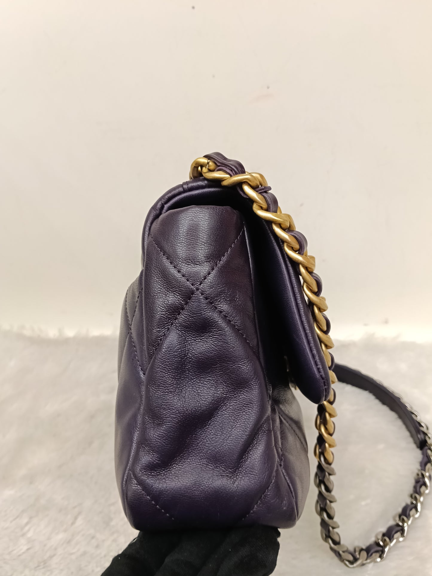 Chanel C19 Small Dark Purple GHW #30