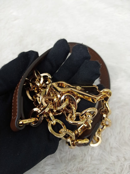 Gucci Top Handle Horsebit Medium Brown GHW