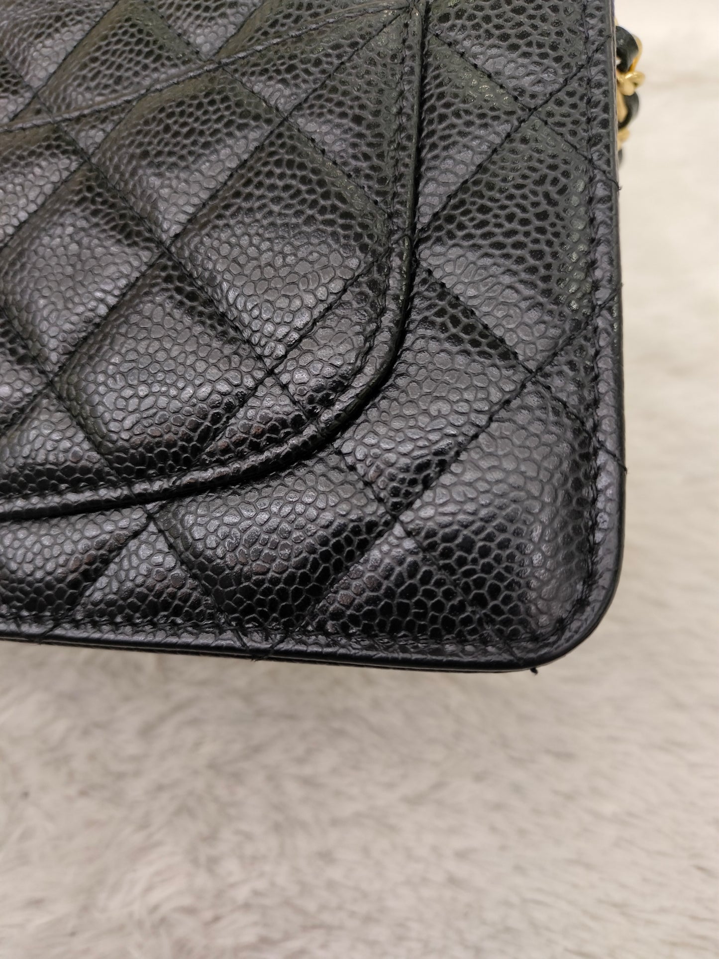 Chanel WOC Caviar Black GHW (CHIP)