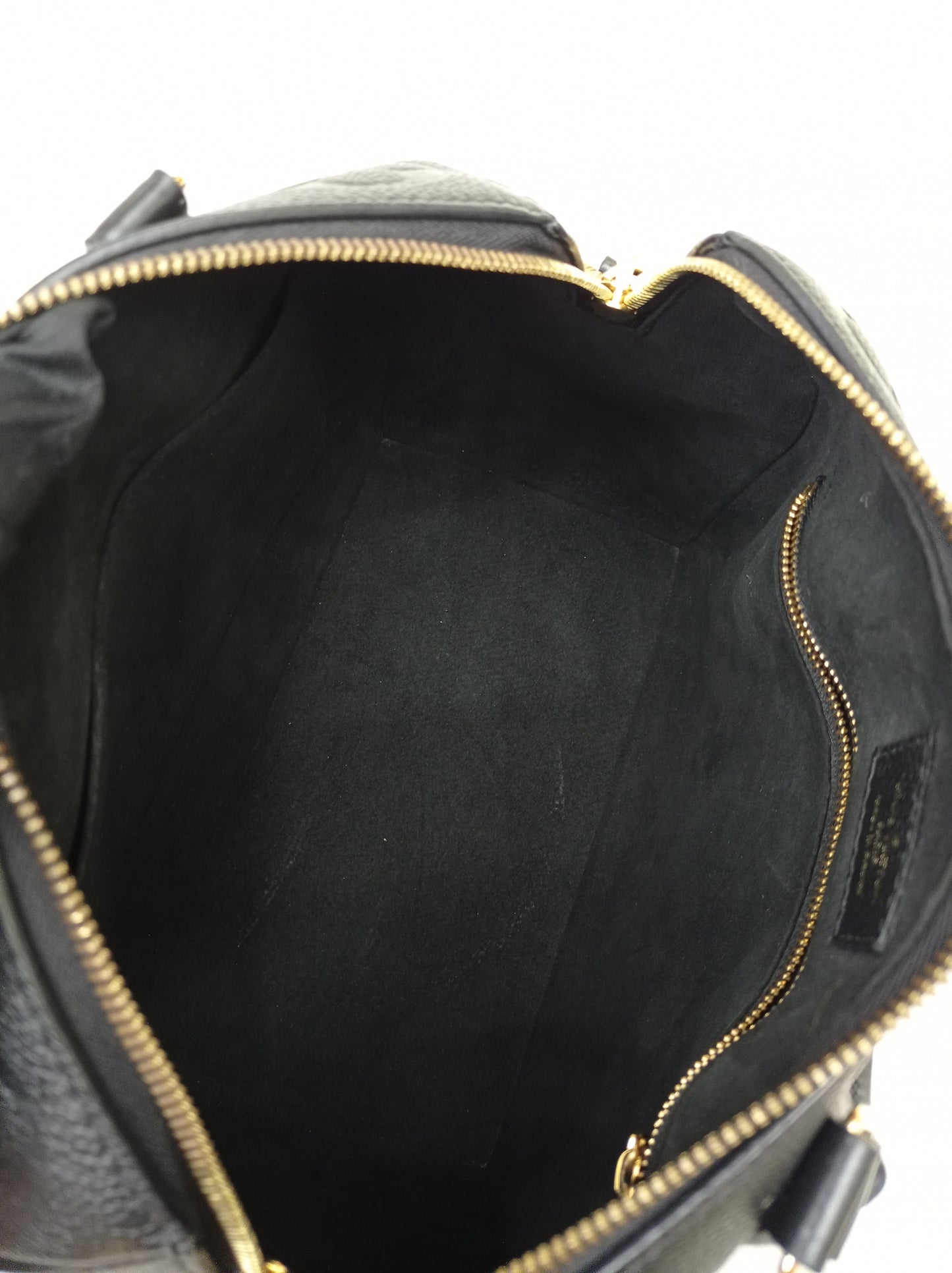 LV Speedy 25 Bandou NV Monogram Empreinte Noir 2023 (CHIP)