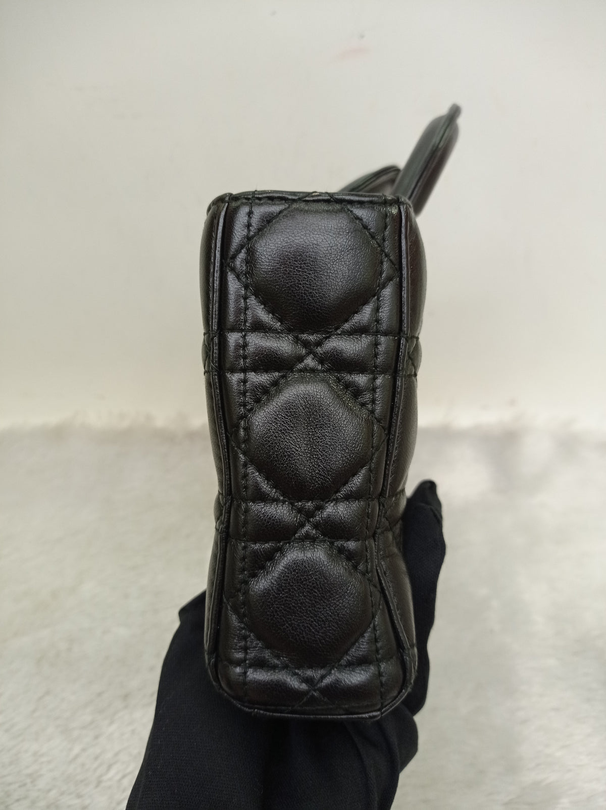 Dior Lady D'Joy Medium Lamb Black GHW 2016