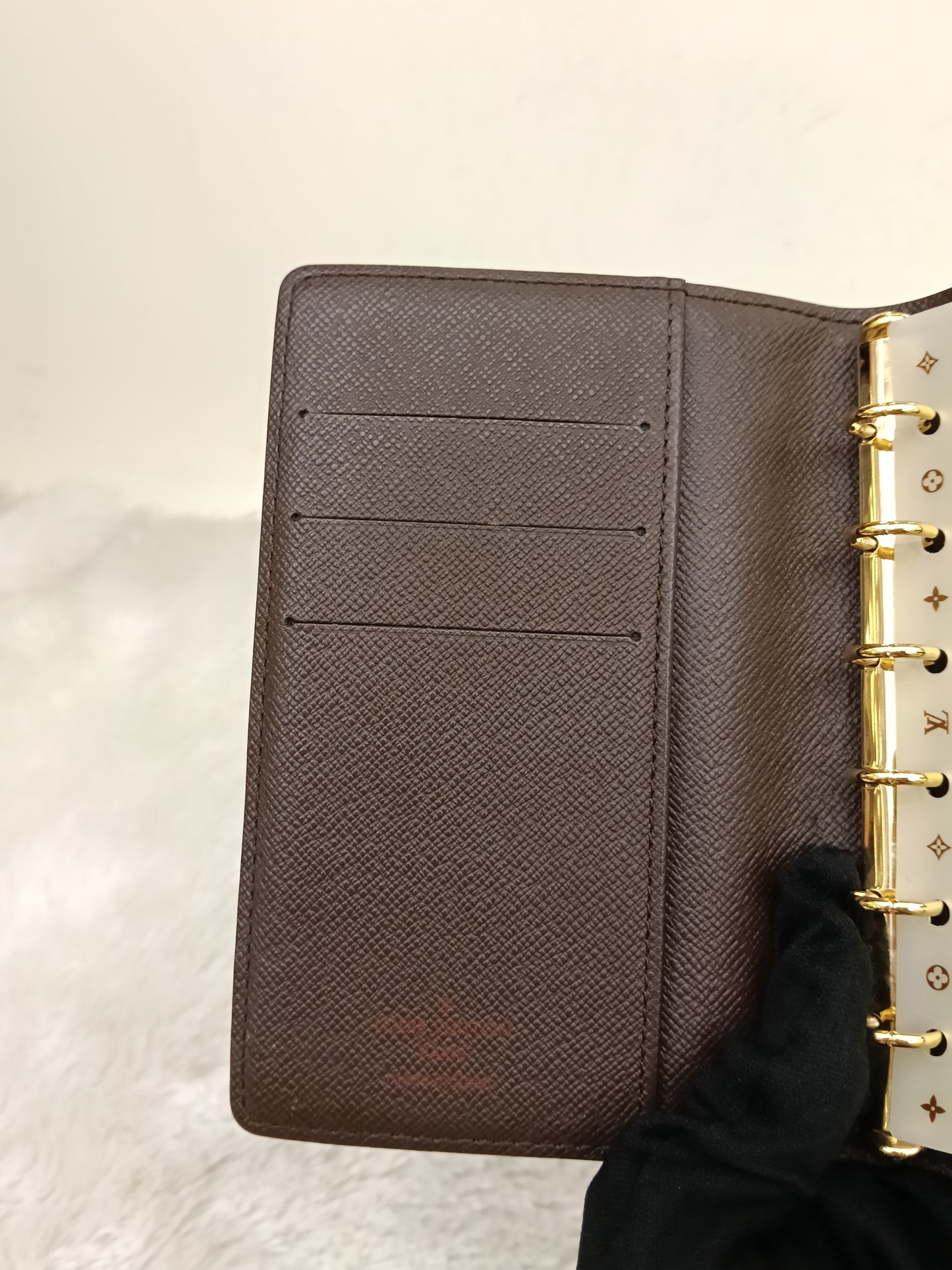 LV Agenda Cover Ring PM Damier