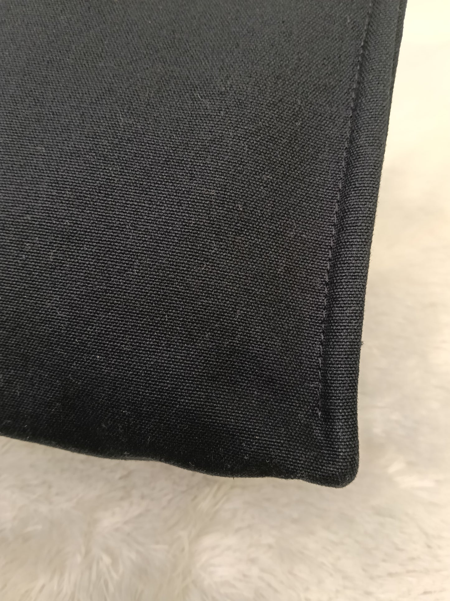 Hermes Fourre Tout Clutch Canvas Black Gray