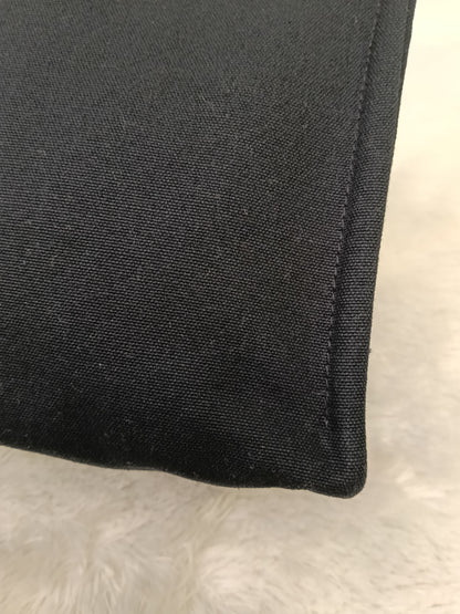 Hermes Fourre Tout Clutch Canvas Black Gray