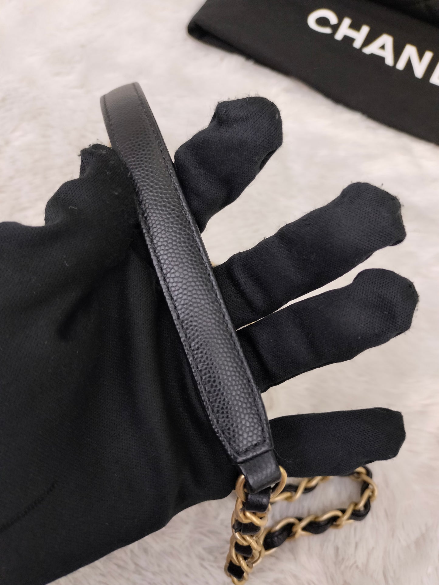 Chanel Coco Handle Large Caviar Black GHW #24