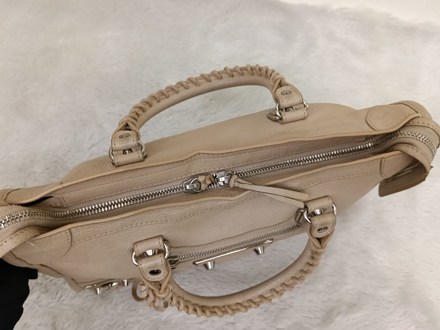 Balenciaga Small City Edge Beige SHW 2018