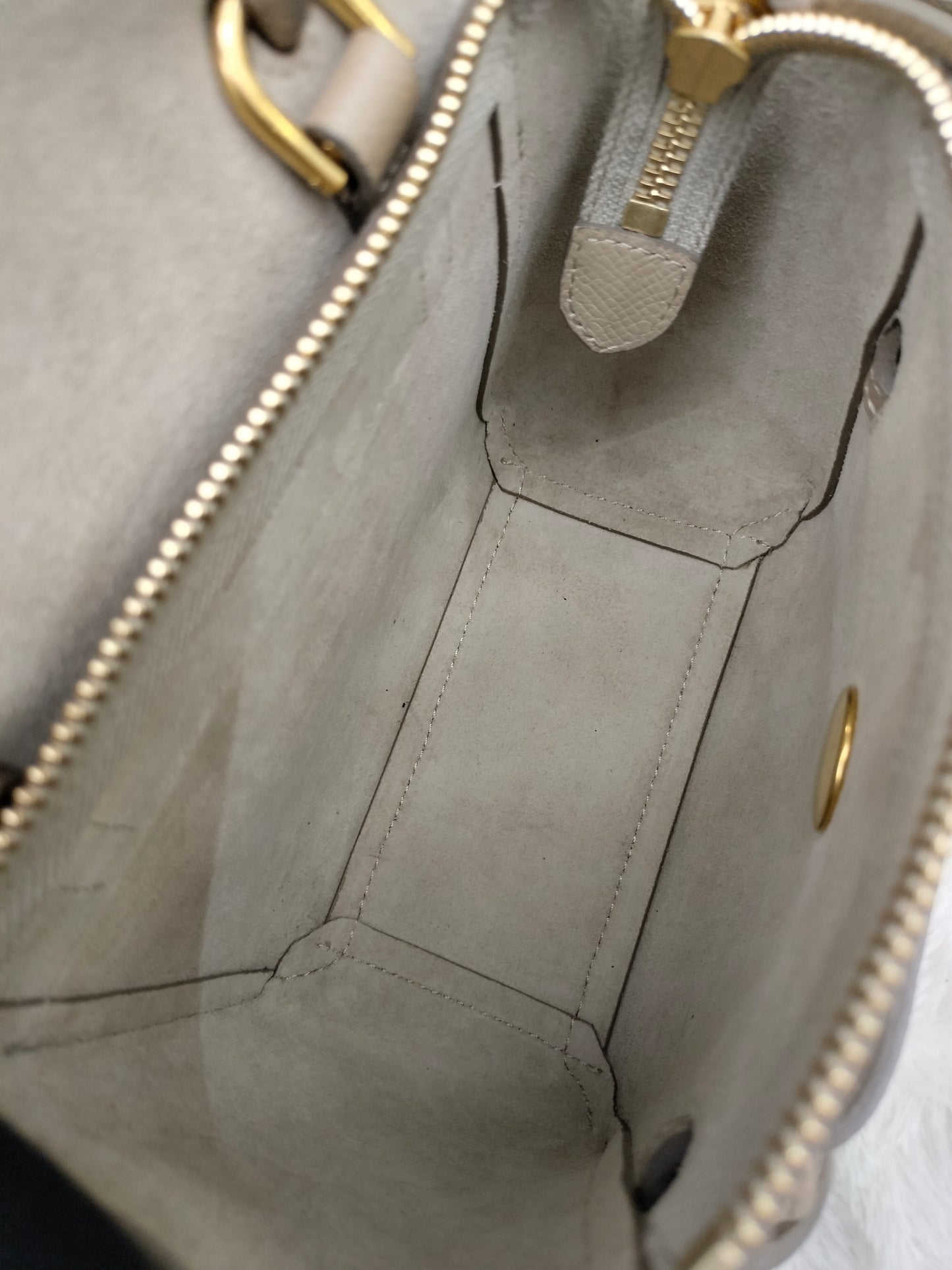 Celine Pico Belt Grained Taupe GHW 2021