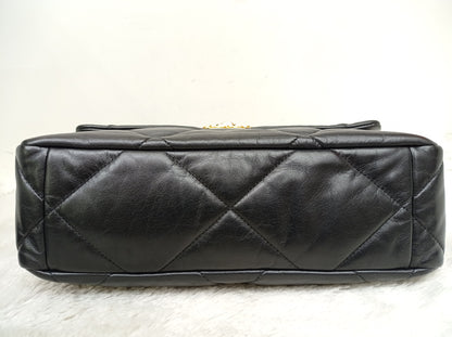 Chanel C19 Medium Lamb Black GHW #29
