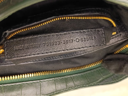 Balenciaga Neo Cagole Small Croco Green RGHW 2023