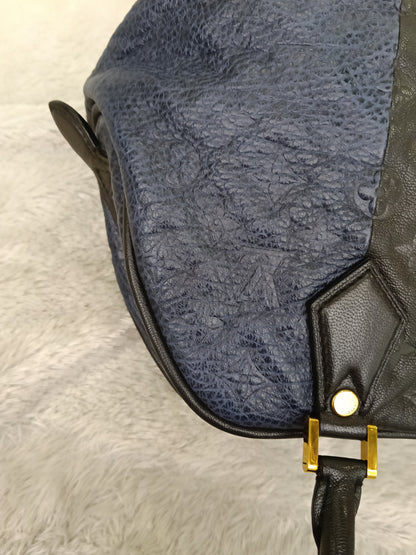 LV Blocks Zipped Tote Monogram Marine Noir 2011