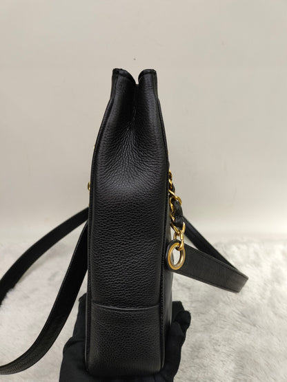 Chanel Timeless Tote Shoulder Caviar Calfskin Black GHW (broken holo)