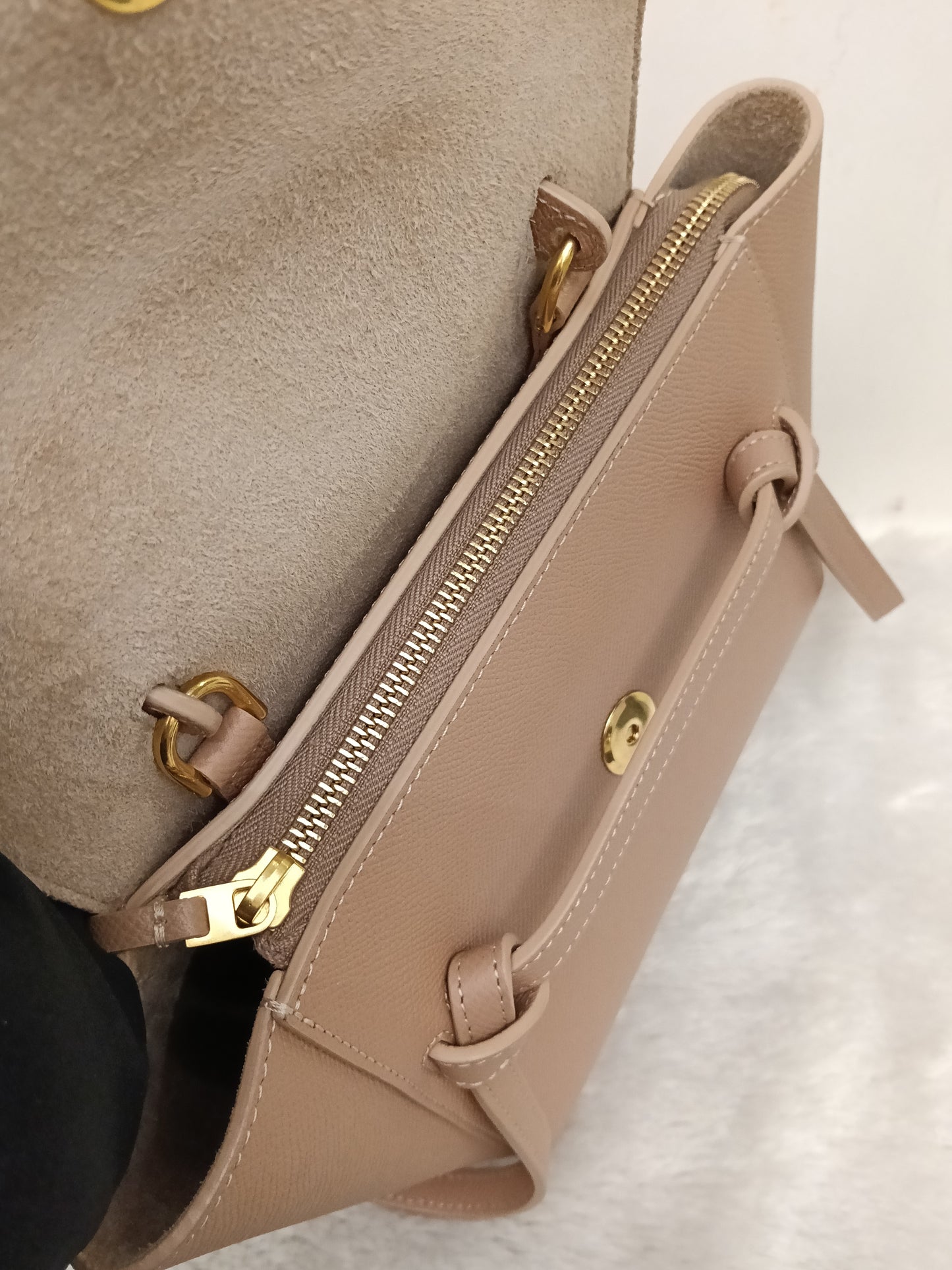 Celine Nano Belt Grained Desert Rose GHW 2020
