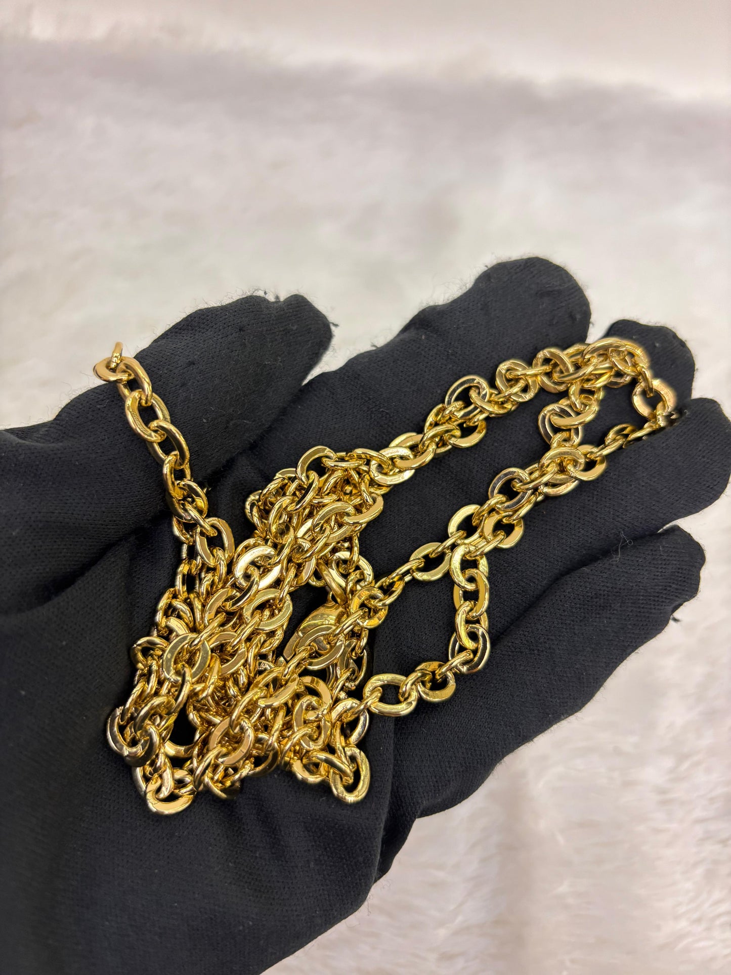 LV Pochette Felicie Monogram Empreinte Noir Beige (CHIP)