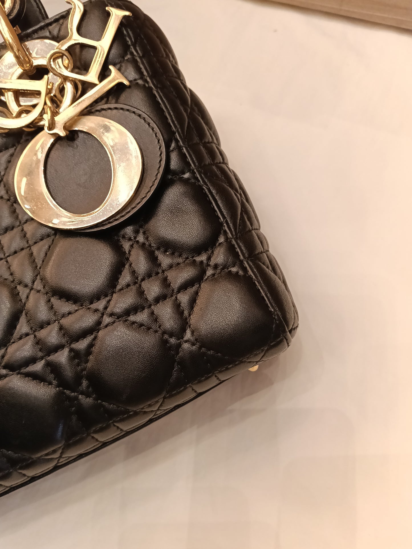 Lady Dior Small Lamb Black GHW 2019