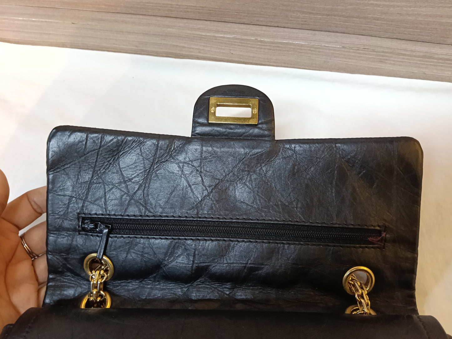 Chanel Reissue 225 Calfskin Black GHW DF #14