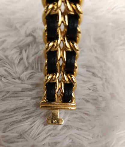 Chanel Premiere Watch Black GHW size M