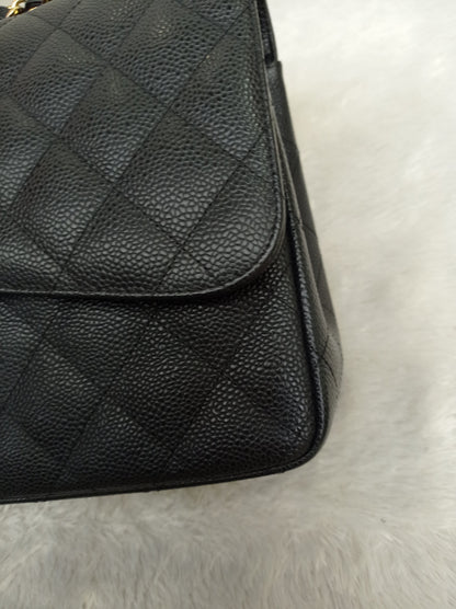 Chanel Jumbo Caviar Black GHW DF #17