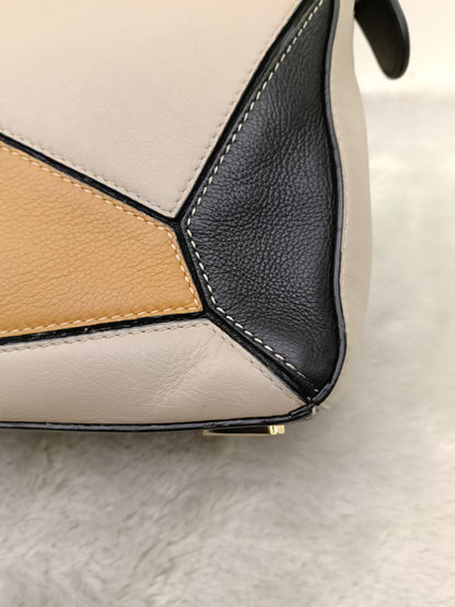 Loewe Puzzle Medium Amber Light Oat Black GHW 2019