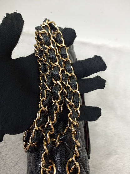 Chanel Medium Caviar Black GHW DF #20