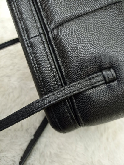 *NEW* Chanel Preppy Coco Long Vanity with Straps Black Caviar GHW (CHIP)