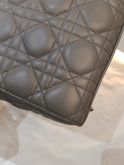 Lady Dior Small Lamb Grey GHW 2019