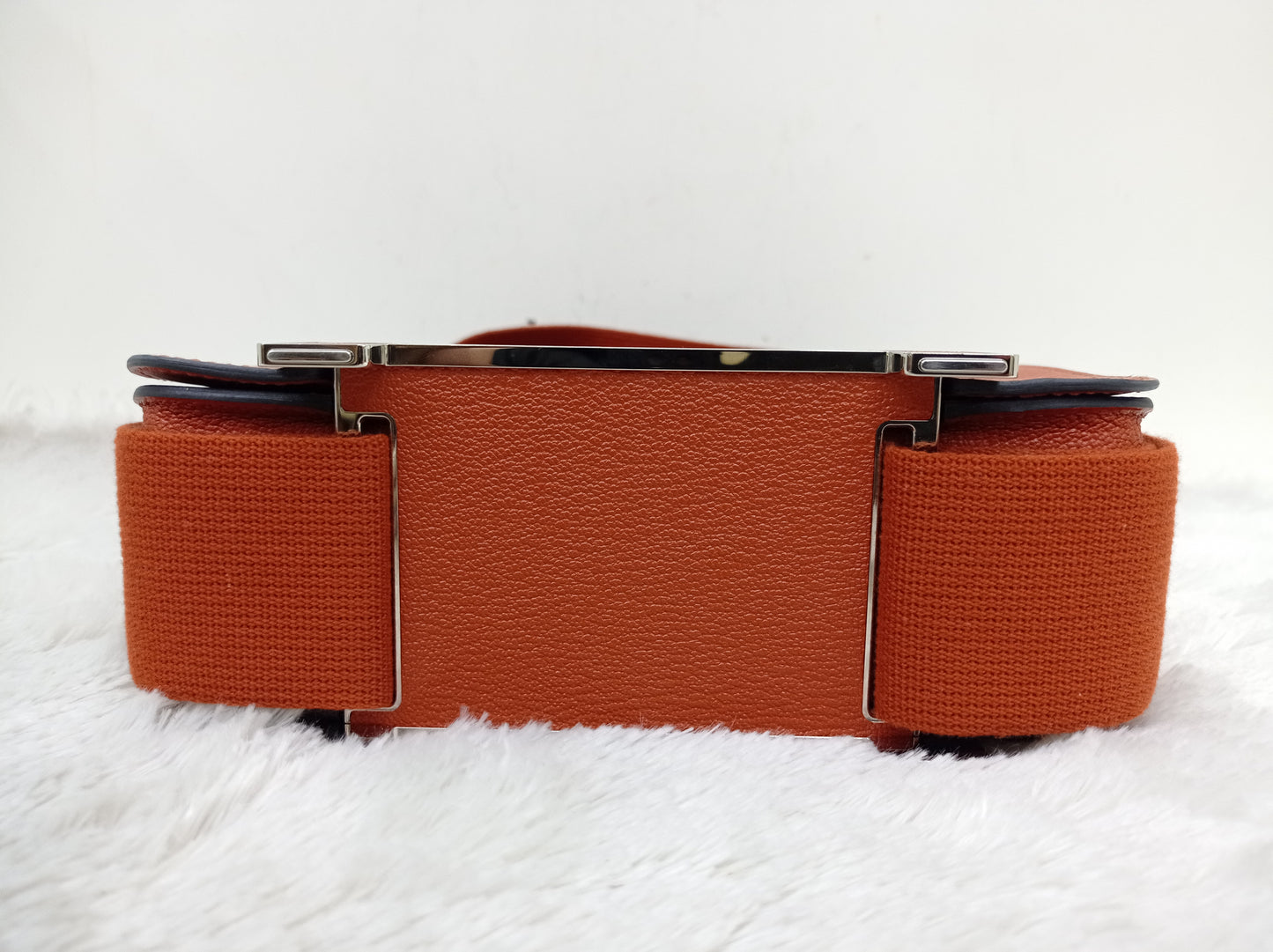 Hermes Geta Chevre Mysore Sangle Cuivre PHW #U