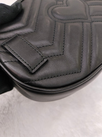 Gucci Marmont Belt Bag Black GHW