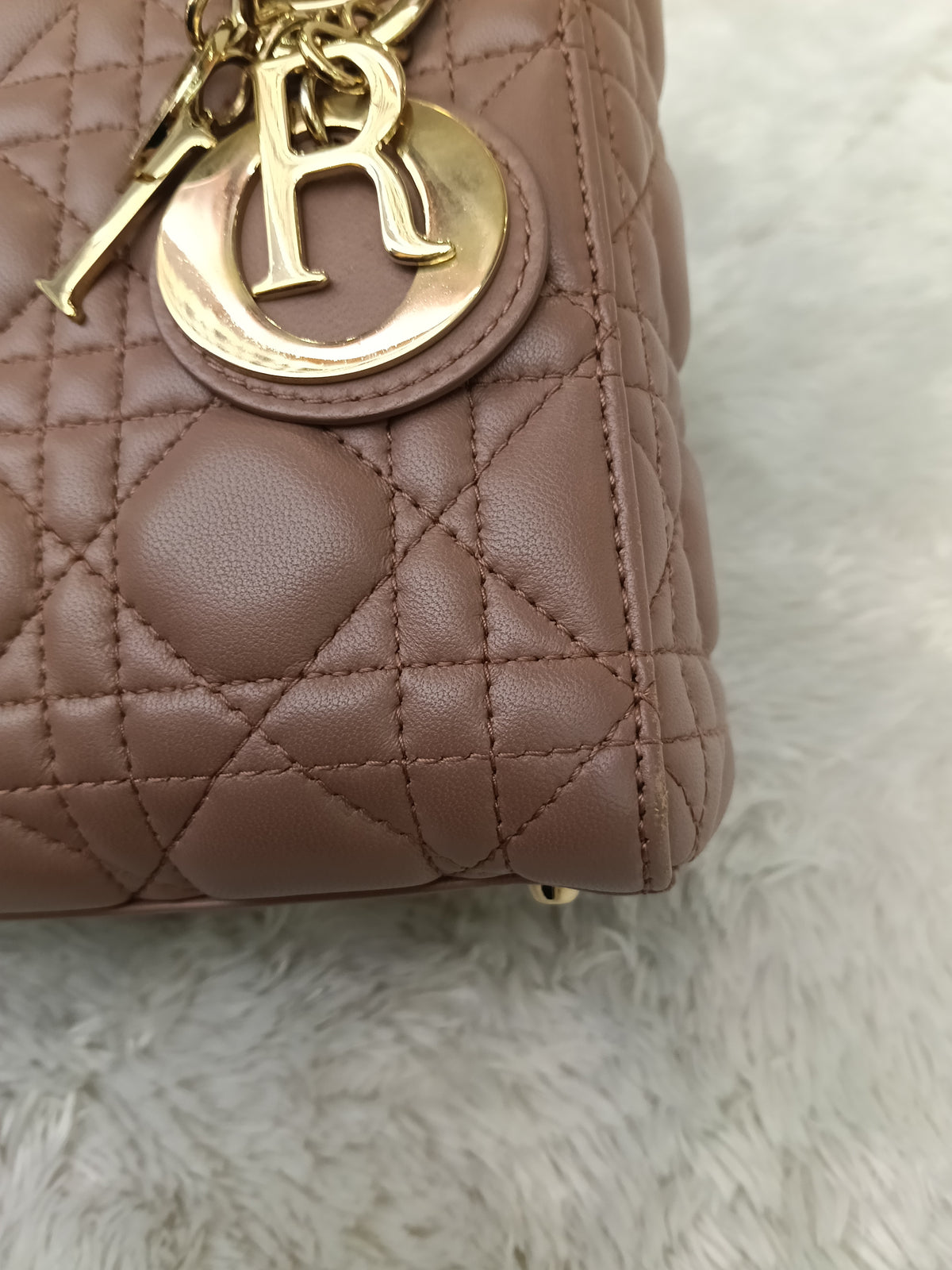 Lady Dior Mini Lamb Fard GHW 2019