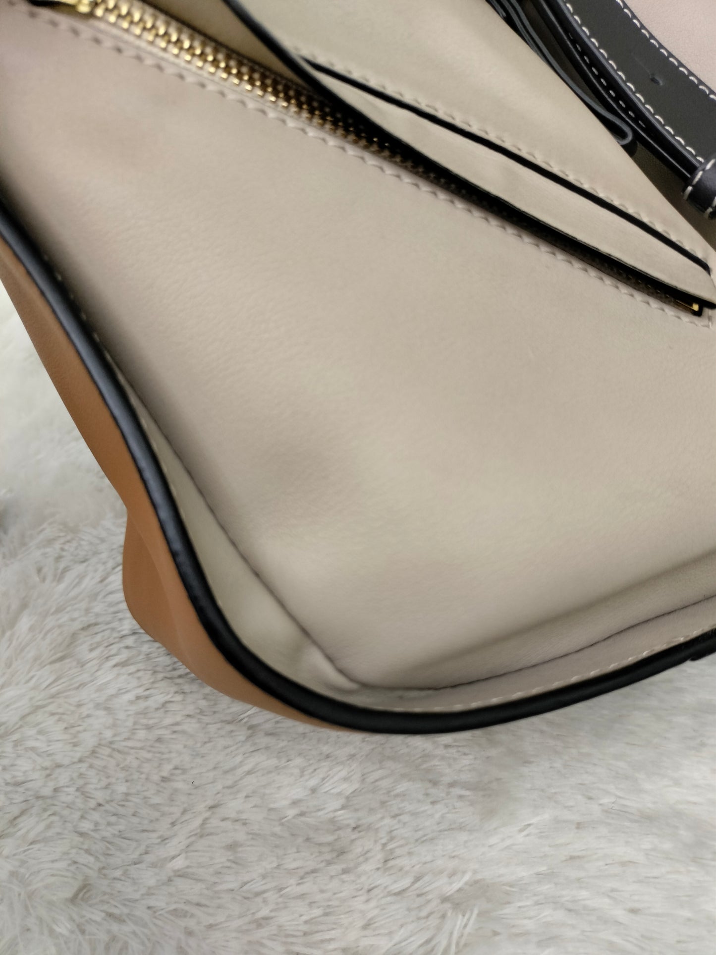 Loewe Hammock Small Beige Brown Black GHW 2018