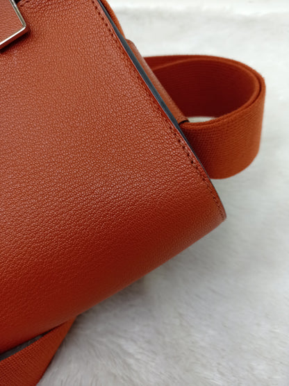 Hermes Geta Chevre Mysore Sangle Cuivre PHW #U