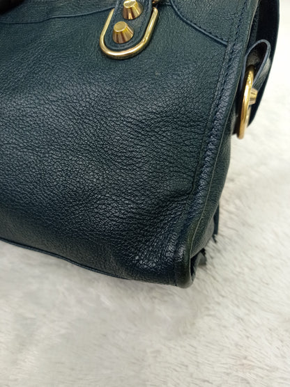 Balenciaga Mini City Edge Emerald GHW
