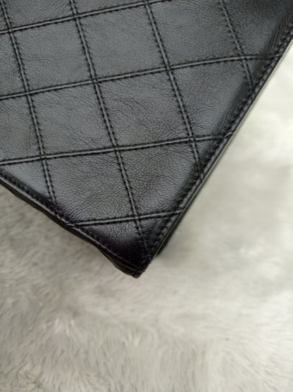 Chanel Vanity Case Box Large Lamb Black Vintage GHW #3