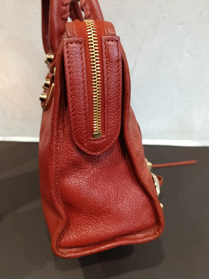 Balenciaga Small City Edge Red GHW 2017