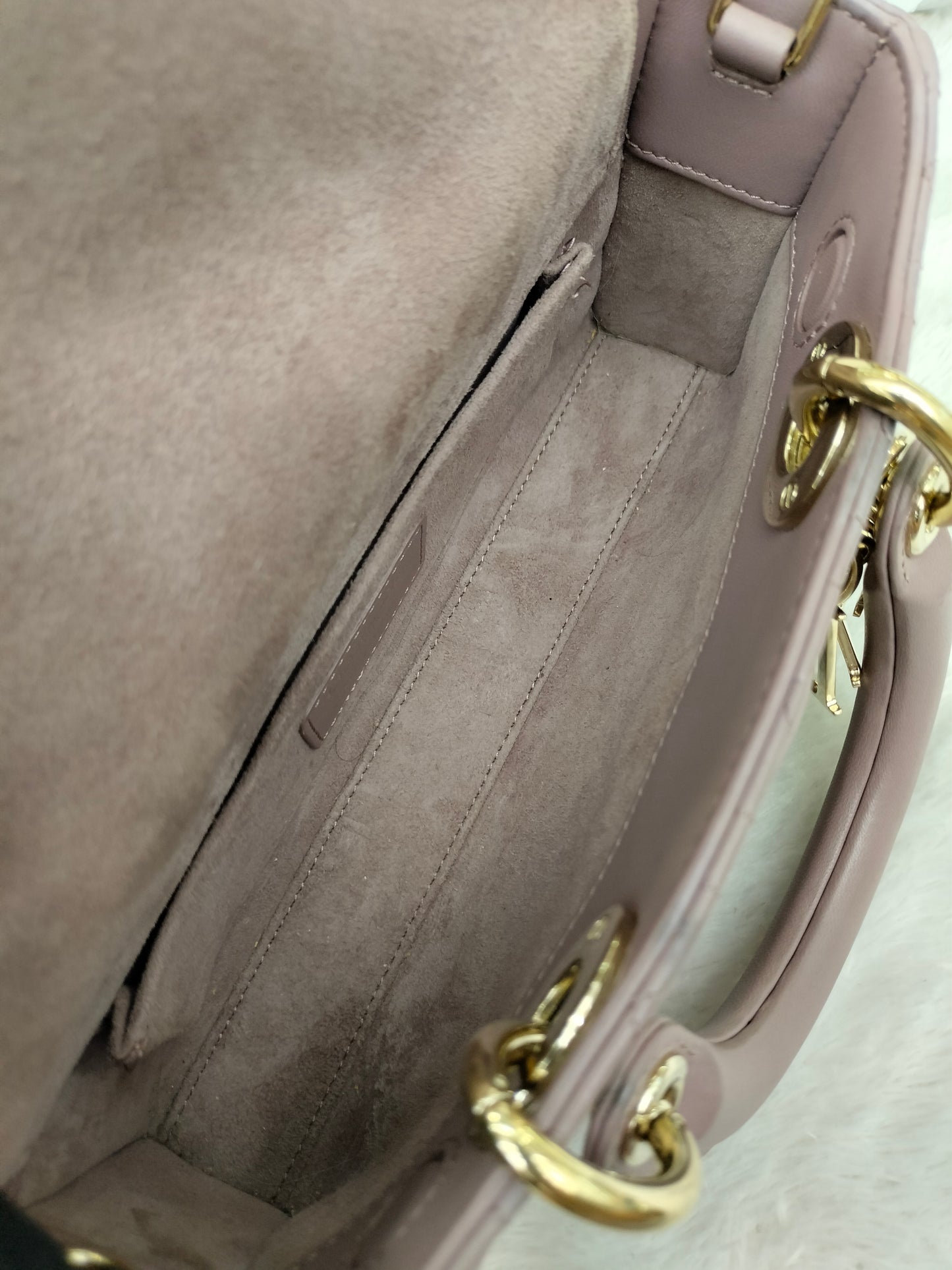 Dior D'joy Small Lamb Peony Pink GHW 2022