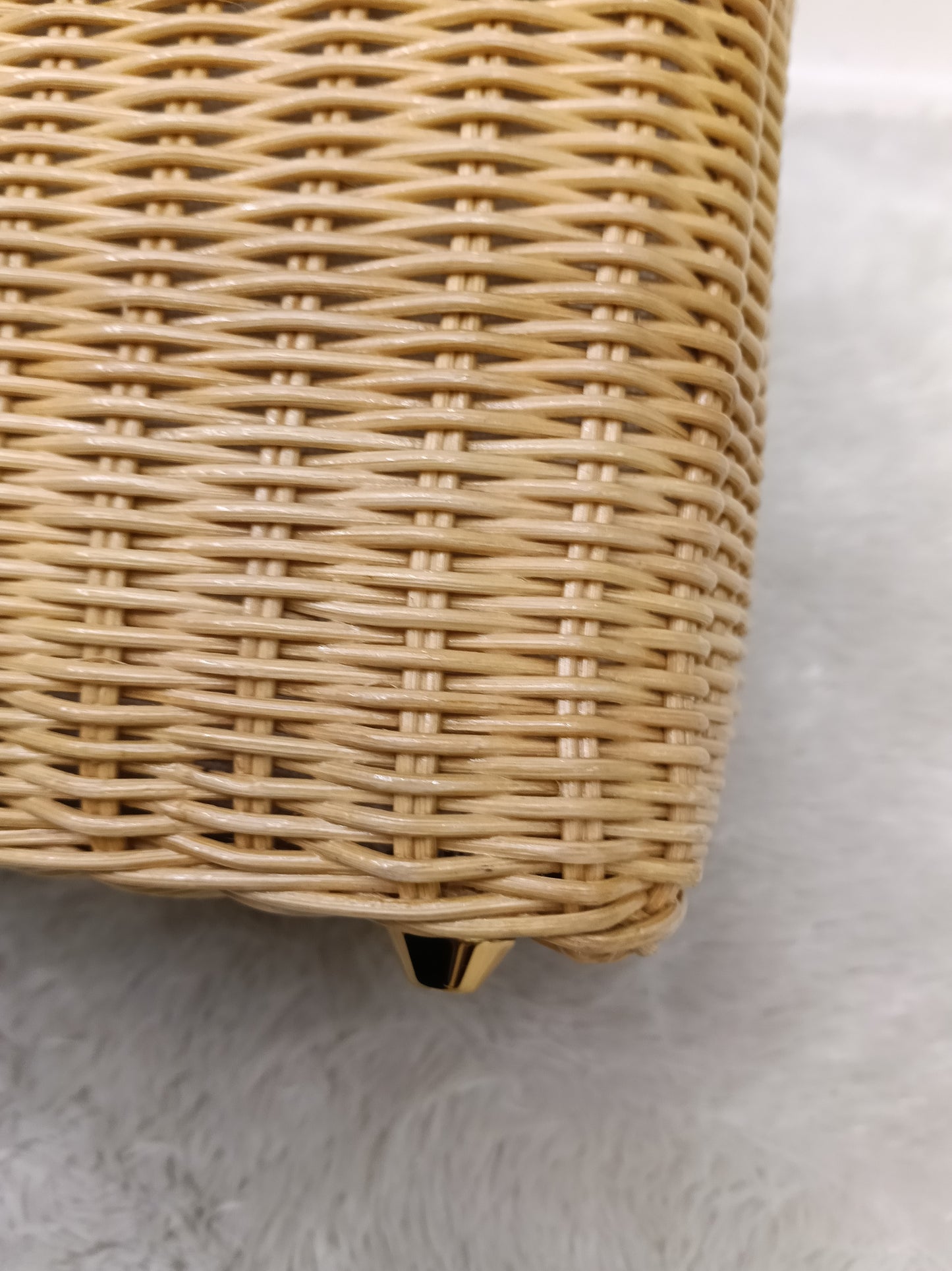 Prada Midollino Canapa Naturale Bianco GHW