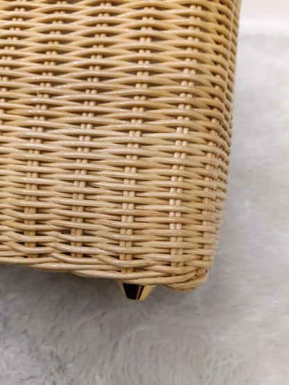 Prada Midollino Canapa Naturale Bianco GHW