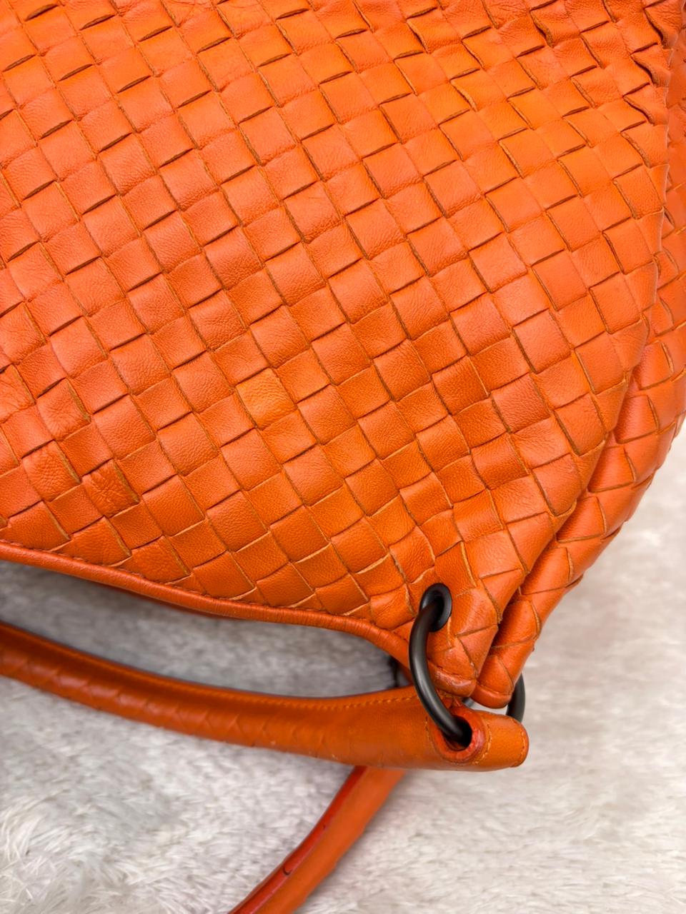 Bottega Veneta Parachute Intrecciato Tote Orange RHW 2011