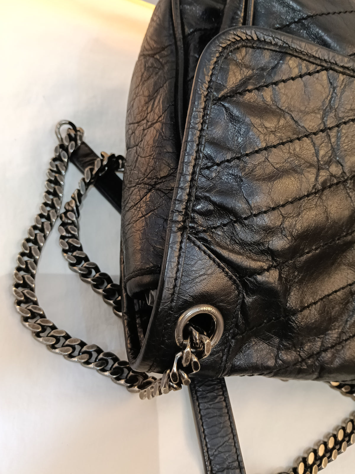YsL Niki Medium Calfskin Black RHW 2019