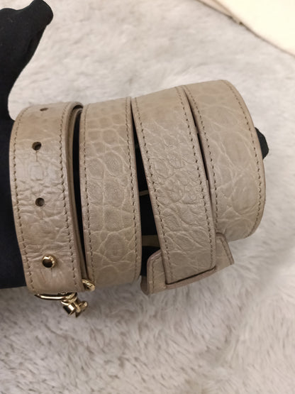 Balenciaga Small City Classic Croco Beige GHW 2018
