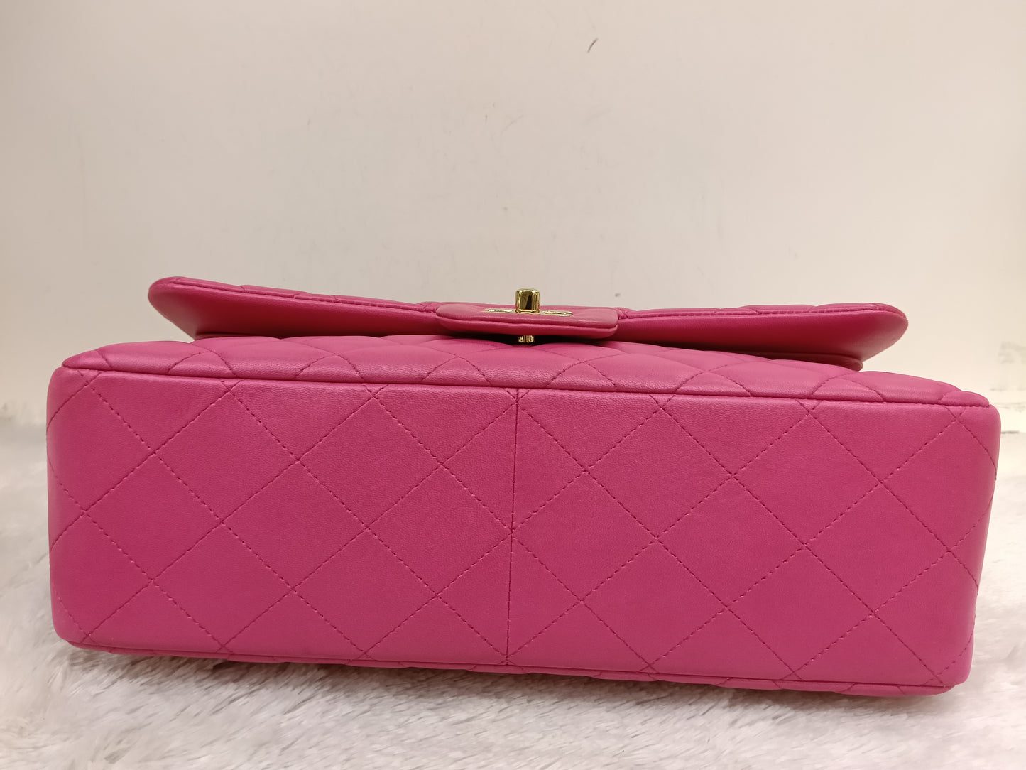 Chanel Jumbo Lamb Fuchsia GHW DF #21