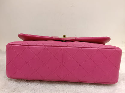 Chanel Jumbo Lamb Fuchsia GHW DF #21