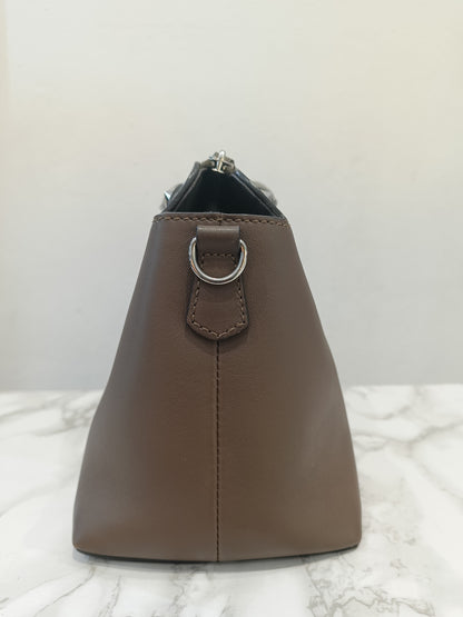 Fendi BTW Medium FF Handle Maya Brown SHW 2018