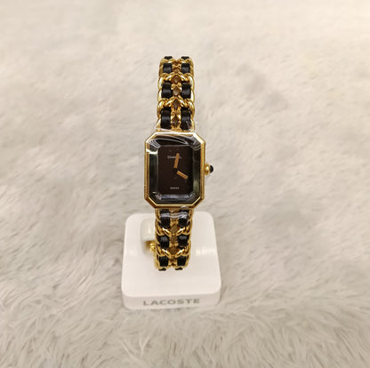 Chanel Premiere Watch Black GHW size M